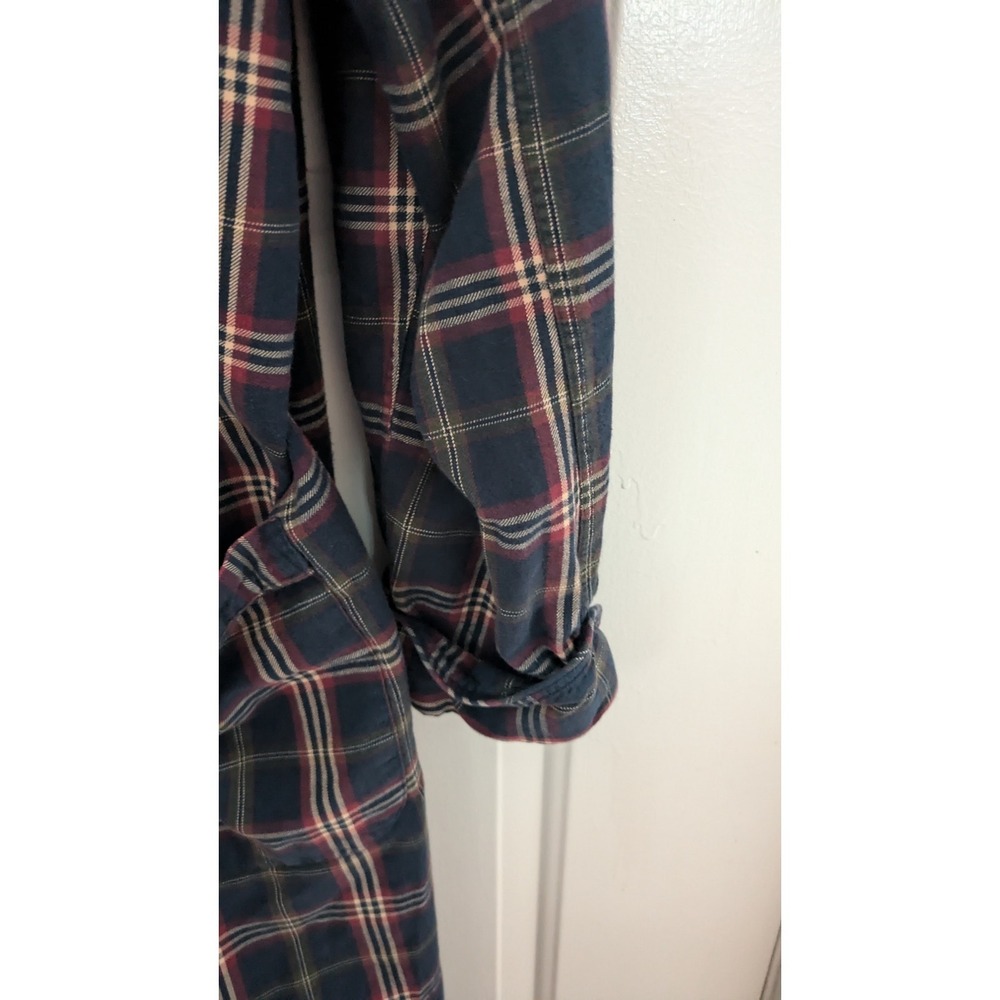 Vintage Brooks Brothers Plaid Cotton Long Robe, Pockets & Interior Tie, No Belt - Picture 5 of 12